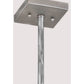 Meyda Lighting Golf 11" Industrial Steel Pendant Light With Silver Mica Shade Glass
