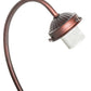 Meyda Lighting Gooseneck 18" Mahogany Bronze Table Lamp Hardware