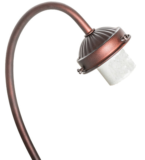 Meyda Lighting Gooseneck 18" Mahogany Bronze Table Lamp Hardware