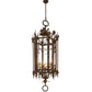 Meyda Lighting Gordes 28" 3-Light Gilded Tobacco Chandelier With Ivory Faux Candlelight