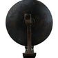 Meyda Lighting Gothic 13" Hand Rubbed Rusted & Waxed Iron Bobeche Wall Sconce With Candle Holder