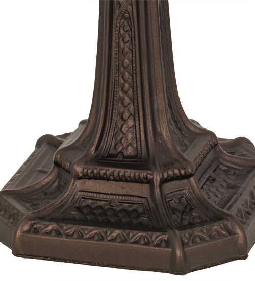 Meyda Lighting Gothic 20" 2-Light Mahogany Bronze Table Lamp Base