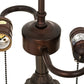 Meyda Lighting Gothic 20" 2-Light Mahogany Bronze Table Lamp Base