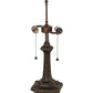 Meyda Lighting Gothic 20" 2-Light Mahogany Bronze Table Lamp Base
