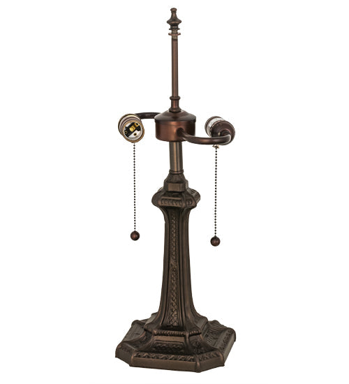 Meyda Lighting Gothic 20" 2-Light Mahogany Bronze Table Lamp Base
