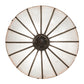Meyda Lighting Gothic 20" 3-Light Craftsman Brown Highlights Inverted Pendant Light With Frosted Seeded Shade Glass