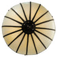 Meyda Lighting Gothic 21" 3-Light Craftsman Brown Highlighted Inverted Pendant Light With Beige Art Shade Glass