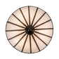 Meyda Lighting Gothic 21" 3-Light Craftsman Brown Inverted Pendant Light With White Art Shade Glass