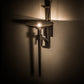 Meyda Lighting Gothic Bobeche 13" Antique Brass Wall Sconce