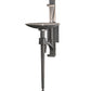 Meyda Lighting Gothic Bobeche 13" Antique Brass Wall Sconce
