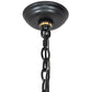 Meyda Lighting Grace 36" 10-Light 2-Tier Blackwash Chandelier With Cream Textrene Shade