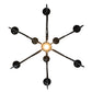 Meyda Lighting Grace 36" 10-Light 2-Tier Blackwash Chandelier With White Faux Candlelight