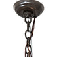 Meyda Lighting Grace 40" 10-Light 2-TIer Timeless Bronze Chandelier With White Natural Linen Shade