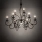 Meyda Lighting Grace 40" 10-Light 2-Tier Timeless Bronze Chandelier