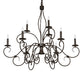 Meyda Lighting Grace 40" 10-Light 2-Tier Timeless Bronze Chandelier