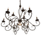 Meyda Lighting Grace 40" 10-Light 2-Tier Timeless Bronze Chandelier