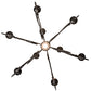 Meyda Lighting Grace 40" 10-Light 2-Tier Timeless Bronze Chandelier