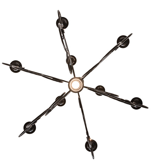 Meyda Lighting Grace 40" 10-Light 2-Tier Timeless Bronze Chandelier