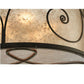 Meyda Lighting Granada 30" 5-Light Gilded Tobacco Flush Mount Light With Silver Mica Shade Glass