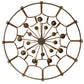 Meyda Lighting Grand Stair 54" 18-Light Gilded Tobacco Chandelier With Antique Cream Textrene Shade