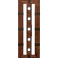 Meyda Lighting Grand Terrace 48" 13-Light Oil Rubbed Bronze & Walnut Wood Island Pendant Light With Creme Carrara Idalight Shade