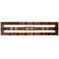 Meyda Lighting Grand Terrace 72" 20-Light Wrought Iron Chandelier With Frosted Amber Shade Glass