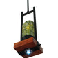 Meyda Lighting Grand Terrace 72" 6-Light Black Island Pendant Light With Dark Green Jadestone Shade