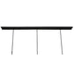 Meyda Lighting Grand Terrace 72" 6-Light Black Island Pendant Light With Light Green Jadestone Shade