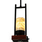 Meyda Lighting Grand Terrace 72" 6-Light Black Island Pendant Light With Light Green and White Jadestone Shade