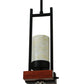 Meyda Lighting Grand Terrace 72" 6-Light Black Island Pendant Light With Light Green and White Jadestone Shade