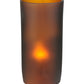 Meyda Lighting Grand Terrace 8" 2-Light Wrought Iron Pendant Light With Amber Shade Glass