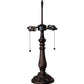 Meyda Lighting Grape 22" 2-Light Mahogany Bronze Table Lamp Base