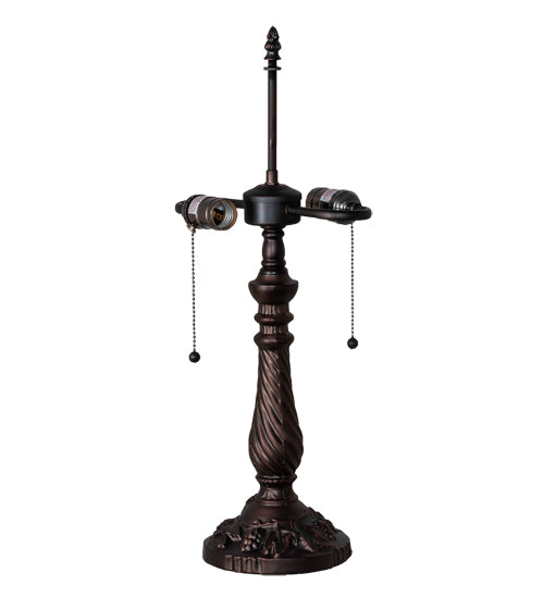 Meyda Lighting Grape 22" 2-Light Mahogany Bronze Table Lamp Base