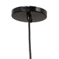 Meyda Lighting Gravity 13" Jet Black Pendant Light With Pink Shade
