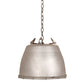 Meyda Lighting Gravity 18" 3-Light Textured Black Pendant Light With Gray Metal Cage Shade