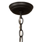 Meyda Lighting Gravity 18" 3-Light Textured Black Pendant Light With Gray Metal Cage Shade
