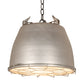 Meyda Lighting Gravity 18" 3-Light Textured Black Pendant Light With Gray Metal Cage Shade