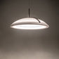 Meyda Lighting Gravity 18" LED Warm Gray Southland Pendant Light With White Statuario Idalight Shade