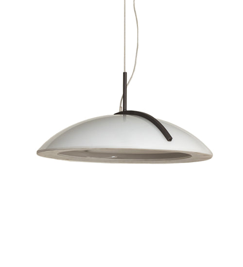 Meyda Lighting Gravity 18" LED Warm Gray Southland Pendant Light With White Statuario Idalight Shade