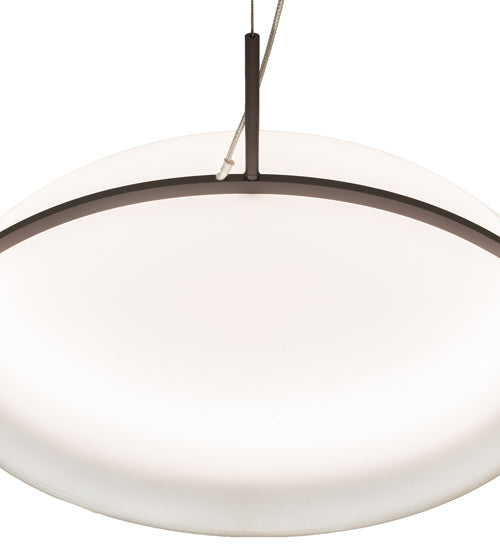 Meyda Lighting Gravity 18" LED Warm Gray Southland Pendant Light With White Statuario Idalight Shade