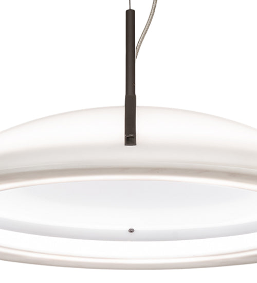 Meyda Lighting Gravity 18" LED Warm Gray Southland Pendant Light With White Statuario Idalight Shade