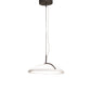 Meyda Lighting Gravity 18" LED Warm Gray Southland Pendant Light With White Statuario Idalight Shade