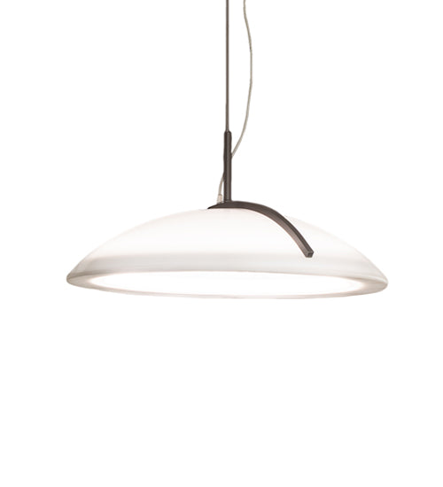 Meyda Lighting Gravity 18" LED Warm Gray Southland Pendant Light With White Statuario Idalight Shade