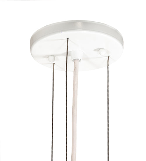 Meyda Lighting Gravity 18" White Pendant Light With White Shade