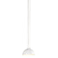Meyda Lighting Gravity 18" White Pendant Light With White Shade
