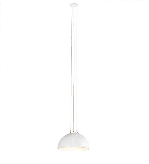 Meyda Lighting Gravity 18" White Pendant Light With White Shade