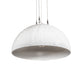 Meyda Lighting Gravity 18" White Pendant Light With White Shade