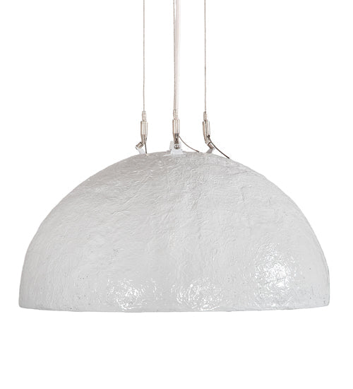Meyda Lighting Gravity 18" White Pendant Light With White Shade