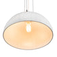 Meyda Lighting Gravity 18" White Pendant Light With White Shade