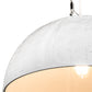 Meyda Lighting Gravity 18" White Pendant Light With White Shade
